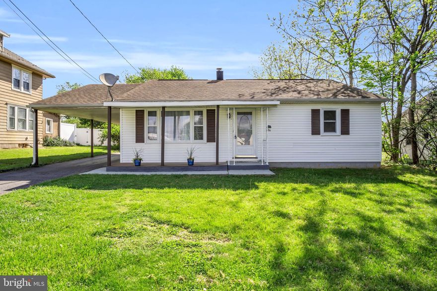 Welcome to your dream starter home in the highly sought-after South Middleton School District! This turn-key 3-bedroom ranch is perfect for first-time homebuyers seeking comfort, style, and convenience.   This home offers a large carport and huge concrete pad outside for parking, turn arounds, and doubles as a patio for outdoor entertainment.  The large backyard offers endless possibilities and privacy.   Step inside to discover gleaming hardwood floors and expansive living spaces filled with natural light. The modern kitchen boasts crisp white cabinets, sleek stainless steel appliances, and a spacious eat-in area ideal for family meals or entertaining.  Move-in ready and brimming with charm, this home is your gateway to homeownership.