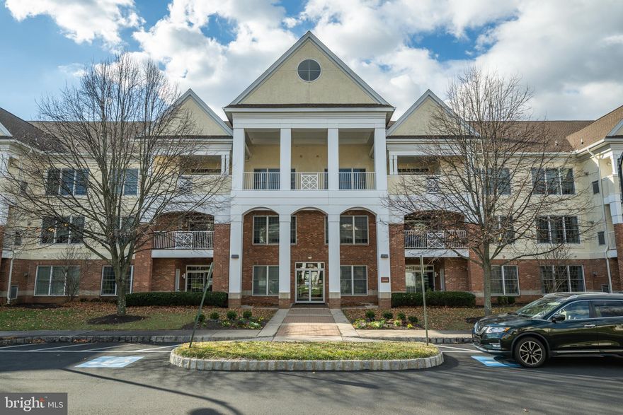 Welcome home to penthouse living at apartment #1333, a two bedroom, two bath home with a large den at highly sought after Meridian of Valley Square.  A 55+ active, friendly lifestyle community located in the heart of beautiful Bucks County, within walking distance from fabulous shopping and dining at Valley Square, including Wegman’s! This freshly painted, 3rd floor, Executive VI model top floor condo, is ready for its new owner.  As you enter the foyer you are greeted with luxury vinyl plank floors throughout the unit. The gourmet kitchen offers sleek black appliances including a GE gas cooktop, oven and microwave, a Frigidaire refrigerator and dishwasher, honey maple cabinets, granite countertops, and a breakfast bar. The separate dining area adjacent to the kitchen, makes for easy serving. The large open living room opens to an ample balcony, with a nice view of landscaped grounds. On chilly nights, cozy up to the beautiful electric fireplace with mantel in the living room. The large primary suite has two large walk-in closets and has a separate sitting area. The primary bath features an oversized shower with bench, dual sinks, and a jetted soaking tub. The generous second bedroom is bright and cheery with a large closet. Additional features include a wet bar, plus a large office/den/guest room and a second full bath. Laundry room with a stacked washer/dryer and utility tub, 9’ ceilings throughout, crown moldings in the living areas, and neutral move-in ready paint color. This beautiful home offers recessed kitchen lighting, stylish pendant lighting over the breakfast bar and a 1 car oversized garage with direct interior access. Plenty of room for additional storage in the closet adjacent to the balcony, and also in a private secured storage area on the lower level. Ample  parking for your additional cars and guests. Enjoy maintenance free living in this pet-friendly, non-smoking community with amenities that include secure entrances with cameras, elevators, walking and jogging trails, clubhouse with fitness center, billiard room, library, meeting and game rooms, activities for residents and a heated pool. Location, location, location: walk to the Shops at Valley Square, or take a short drive to  several public golf courses and great dining and shopping in Doylestown, Lahaska, and New Hope. Easy access to major routes including PA Turnpike, Routes 611, 263, and 202.