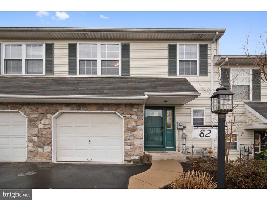 Welcome to the desirable Country Roads community.  This large move in ready home is a must see. 82 Wheatsheaff Ln has been lovingly cared for and features many upgrades. This spacious open floor plan home offers a foyer entrance into the first floor which has hardwood floors and 9' ceilings. On this level you will find a powder room, as well as access to the 1-car garage. Stairs will lead you to the large unfinished basement that offers space for the washer/dryer, storage, personal gym or whatever you desire. The family room, dining room and kitchen are open to one another, and access to the deck and back yard is just off a sliding door in the dining room. Upstairs you will find four bedrooms ? three, including the master suite, are located on the 2nd floor. All of the bedrooms have beautiful dark laminate flooring for easy maintenance.  The hall bathroom was remodeled in 2017.  The master suite has a walk in closet and remodeled full bath. On the 3rd floor is the largest loft-like, bedroom, which has a skylight and large closet. You'll find this home to be nicely updated with a new central air, new HVAC system and water heater all installed in 2016. Having the convenience to walk into Perkasie, to the local parks or even to be able take advantage of the 21 acres of open space within the Country Roads Community. Just blocks away you will find Perkasie's array of dining options and entertainment?.Free Will Brewing & The Perk are right around the corner.