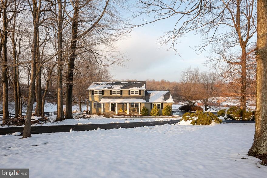 Updated home on serene setting of 7 acres.  Feels like your in the country but only a few minutes to city life.  Renovations include fresh paint, newer roof, hardwood floors, granite counters, paved circular driveway, etc.   This 4 bedroom home with basement  will be surrounded by a tasteful enclave of custom homes to be built.  Blue Ribbon Schools. Pool being sold AS IS. Life doesn't get much better than this.