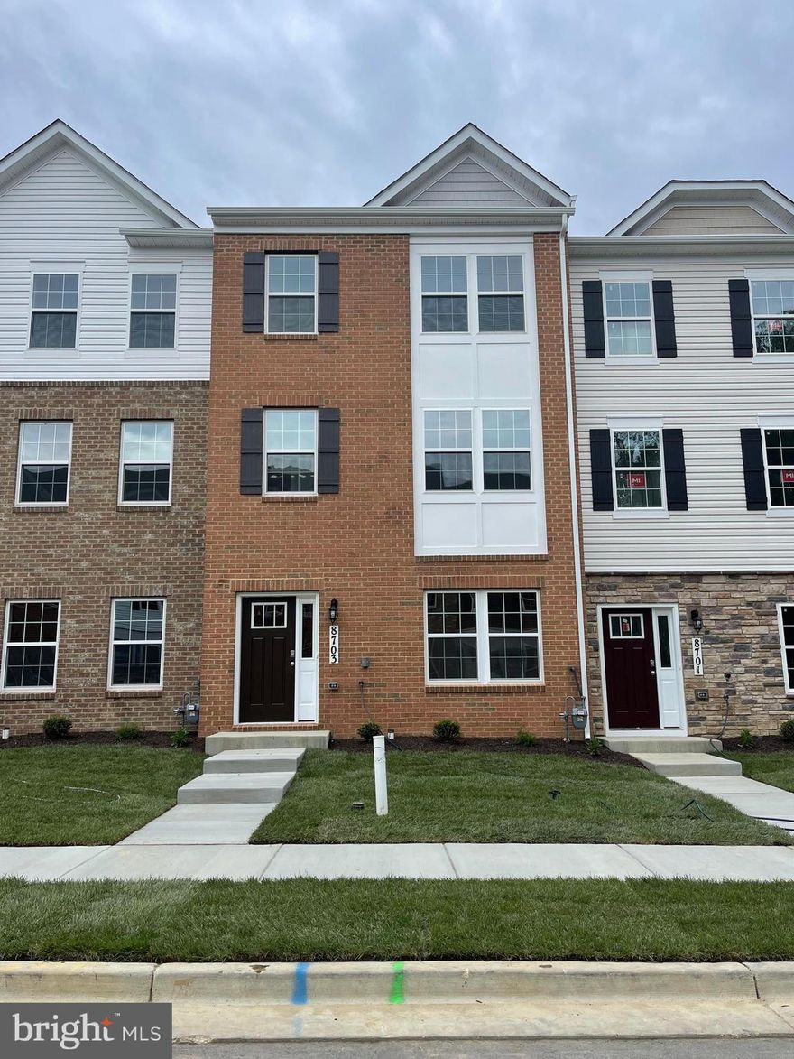 Brand new Never lived in,Excellent 3 level townhome in Woodyard station community with 3 bedrooms,2.5 baths, & 2-car garage,2000 sq feet of living space! Kitchen and all bathrooms includes Quartz counters, Gray maple cabinetry & stainless steel appliances.Hardwood floors on entire main living level.Large master Bedroom with upgraged tile floors and  dual vanities,Quartz counters and large walk-in shower.Convenient laundry on bedroom level.Enjoy beautiful common area in the front, as well as a deck off the living room. Show & Rent today.