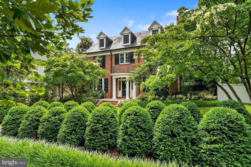 MAJOR PRICE REDUCTION! The iconic home at 3414 Lowell underwent a complete renovation and expansion in 2001 overseen by Stephen Muse.  Roughly 3000 sq ft were added, all systems were replaced, new slate and copper roofs were installed, windows and doors were replaced and the house was reoriented to the side to take advantage of the natural setting created by the double lot.  The result is a stunningly beautiful residence--it is perfectly integrated with the outdoors and is an entertainer's dream.  A classical loggia runs along the west side of the house offering multiple covered seating areas from which one can admire the gardens, the fountain and the National Cathedral.  There are large airy common rooms on the first floor  along with a cozy book room and library.  The oval dining room with domed ceiling is dramatic and inviting. Upstairs numerous bedrooms can accommodate everyone.  Two of the bedrooms are currently set up as wonderful comfortable offices.  The lower level has a studio apartment for guests or staff, an office, a movie room and a gym as well as abundant storage and an oversized two car garage.  There is a generator to keep things humming along in the event of a power outage.