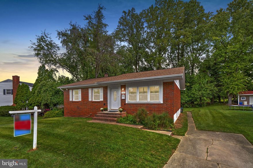 Welcome home! This spacious four-bedroom, three-bathroom rancher in the charming and sought-after Stoneybrook neighborhood is perfectly situated in a quiet cul-de-sac. Beautiful hardwood floors throughout the main level, fresh paint, tastefully updated kitchen and bathrooms, ceiling fans throughout, recessed lighting, huge finished basement with a 4th bedroom and full bathroom. There's also tons of storage throughout. Enjoy your morning coffee on the private back porch! Flat and spacious backyard! Large driveway and plenty of street parking. Enjoy all the nearby amenities like Metro Center and Mill Center, Foundry Row, parks, and subway transportation. This is an estate sale and sold as-is.  Updated windows and roof.
