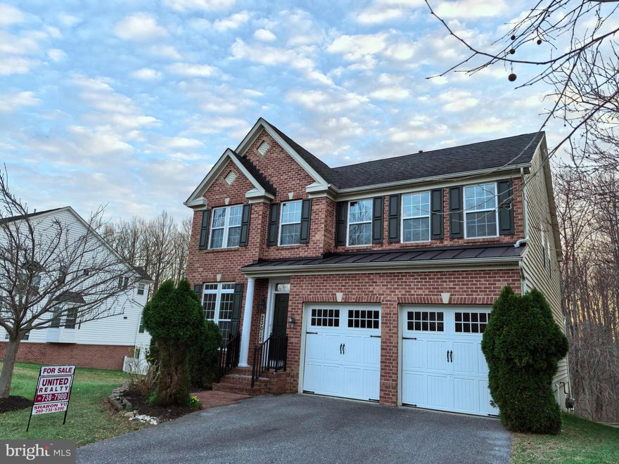 Beautiful and Well Maintained Home in CLARKSBURG VILLAGE. This back to wood residence offers a lot of living space with 4 bedrooms, 2 full baths, 1 half bath, and 2-car garage. The main level features hardwood floors in the hallway, the kitchen and the powder room. A private office with French doors. Spacious living room and dining room. Elegant family room with a fireplace. Beautiful kitchen with upgraded cabinets, granite countertops, stainless appliances, a kitchen island and sunny breakfast area. The master bedroom with a huge walk-in closet and master bathroom with dual vanities, soaking tub and shower. Laundry room is located on the 2nd floor. The walkout basement has a huge finished recreation room, and bathroom rough-in is ready.