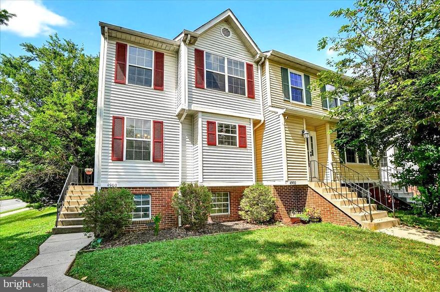 This renovated 4 bedroom 3 1/2 bath end-unit townhome features a private side entrance and practical layout that feels more like a detached home. The super convenient Robin Meadows community offers great schools, a variety of community amenities including a pool within easy walking distance and it's just minutes to beautiful downtown Frederick but without city taxes!
The main floor provides a central foyer, large kitchen, formal dining room, half bath and a comfortable living room with access to a relaxing deck.
Upstairs has 3 nice size bedrooms including a primary owners suite with dual closets and private attached bathroom. The secondary bedrooms are served by a hall bath with full tub. 
The finished lower level offers another full bath with tub, a 4th bedroom and a large family room with walk out to the back yard.  Nice views outside, secure storage under the deck and new AC. These unique end units are rarely available so don't miss out! Seller may require a home of choice contingency.