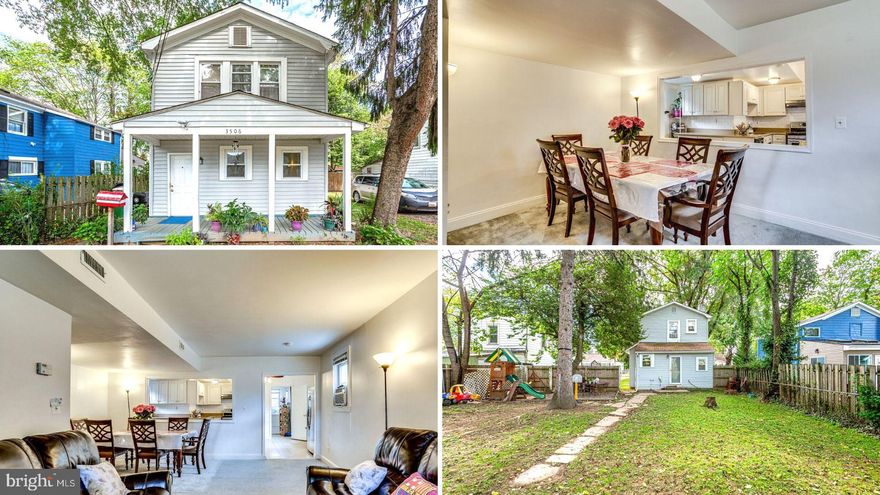 Pride of ownership in this pristine condition single family home just minutes from D.C. Step in from the large front porch and enter this cute and classic home. With a dining and living room combo that opens to spacious kitchen with stainless steel appliances and a back room for laundry and storage! Second floor features 3 bedrooms and 1 full bathroom, which along with the first floor full bath offers space for everyone! Nice large fenced back yard with shed for all your projects! Located in Brentwood, just minutes away from DC, main roads, shopping, dining and recreation!