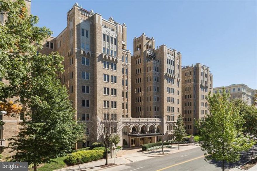 Welcome to one of Washington, D.C.’s most distinguished addresses, 2101 Connecticut Avenue, N.W.  This iconic co-operative, designed in 1927 by celebrated architects Joseph Bell and George Saint Meyer, stands as a masterpiece of timeless elegance.  Situated among the grand residences of Kalorama, the building is a landmark, renowned for its soaring stone arches, the pre-war Beaux Art facade and the breathtaking lobby. Perfectly positioned, the location offers unparalleled convenience:  Dupont Circle, Adams Morgan, Woodley Park and downtown DC offer access to the best of the city’s dining, shopping, and cultural attractions. Step into Apartment Forty-Five where classic refinement meets boundless potential.  The newly refinished hardwood floors gleam in the abundant natural light provided by the unit’s triple exposure.  Old-world craftsmanship, intricate architectural details and grand proportions will captivate you.  The Entry Foyer and Gallery create a dramatic entrance, with the Gallery - a hallmark of the coveted 2101 floor plan- serving as a striking centerpiece.  The layout is both elegant and functional.  Two spacious bedroom suites and a generously proportioned library offer privacy and comfort.  Beyond these spaces lies a wealth of living and entertaining areas: a window-lined Living/Family Room with a faux fireplace, a sun splashed Solarium, and an expansive formal Dining Room- perfect for hosting any occasion.   Adjacent to the Dining Room, a thoughtfully designed butler’s pantry leads to a functional Kitchen and a private Breakfast Room with an adjoining a full bath.  With over 2,600 SF of living space, this residence is move-in ready or it offers an exceptional canvas for reimagining and tailoring the layout to your unique vision.  The secure, full service building includes a 24 hour front desk and doorman service, dry-cleaning service, Board Room, Exercise room and a rooftop entertaining terrace with grills and an exceptional panoramic view.  All this and close proximity to the Dupont Circle Metro and the White House.  An indoor parking space and two storage areas convey. The Seller has paid the underlying mortgage.  Monthly co-op fees include a reserve contribution of $977.28 and monthly taxes of $780.60. Offered as-is, this estate property presents an exceptional opportunity to create the in-town home of your dreams in one of DC’s most sought-after locations.  Opportunities like this are rare - seize it while you can!