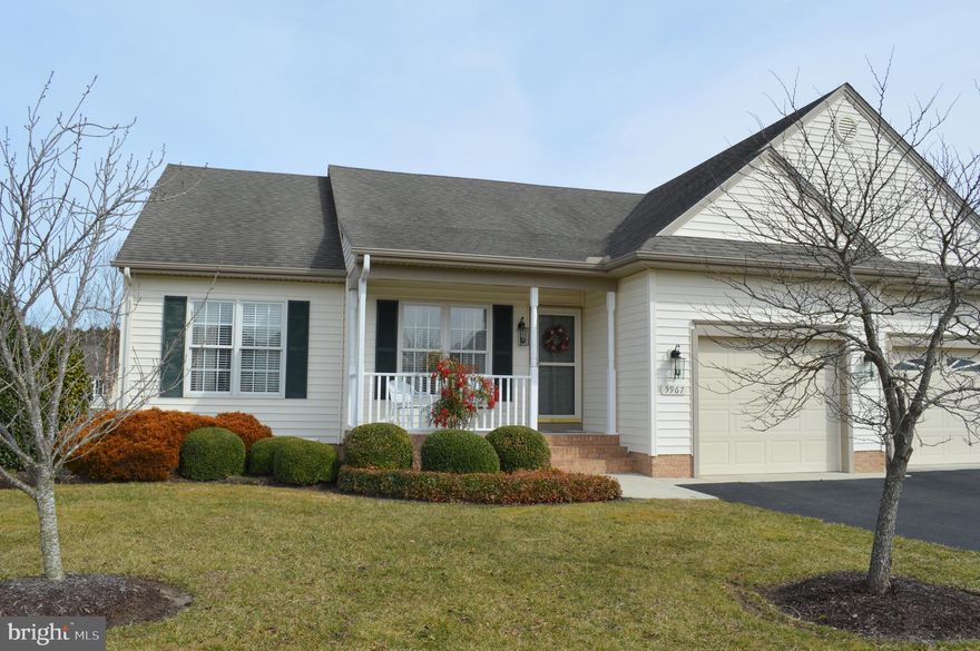 DIALED IN AND TWEAKED OUT!! This beautiful 55+ duplex is in immaculate condition. Enjoy the beautiful hardwood and ceramic tile floor              upgrades.  Wonderful fenced back yard with deck & pergola and a covered front porch enhance       your outdoor enjoyment. Attached garage for       convenience & security. VERY ENERGY EFFICIENT!!Grounds maintenance  included in HOA  fees.