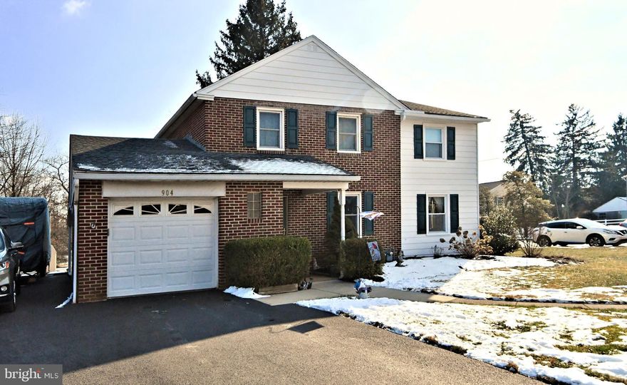 Lovely maintained 3 bedroom 2 1/2 bath  Colonial style home in highly sought-after, quiet Royersford, Spring-Ford School District. Meticulously manicured lawn, with a winding walkway leading to covered front porch. Backyard is spacious with covered patio and plenty of room for gardening, includes shed. Stain glass accent front door greets you, as you enter into a  spacious living room, leading into comfortable eat in kitchen/dining area, highlighted by newer laminate flooring.  Kitchen features stainless steel and black appliances, large dual sink, tons of cabinets,  a window overlooking back yard. Family room is perfect to relax in, features built-in shelving. Office offers a great space for a professional working from home, Master bedroom offers carpets, floor to ceiling mirrors, plenty of closet space and bath with stylish single sink vanity. Roof installed and, air conditioner in 2017. Water heater 2018, new heater in 2019. New chimney liner in 2023.  Walk up attic. 2 heating zones, 2nd floor features hardwood flooring, except Master bedroom. Additional Bedroom is amply sized with closet space; Hall bathroom is a must see with easy to clean tiled floors and walls, single sink and a stall shower. Basement offers plenty of space for storage, and offers access to utilities and more! Additional parking on side of property. Check out the this home! Don't miss out! Some replacement windows.  Seller looking for February 28th settlement! No sale sign at property.