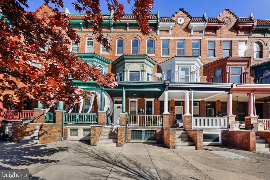 Come live in the middle level apartment of this wonderful and historic home. Located just a few steps from Druid Hill Park with its gorgeous lake and miles of hiking and biking trails there are tons of activities to get into.  Living on the 2rd floor certainly has some perks- the rear balcony off the kitchen and the huge windows front and back give unobstructed city and sunset views.  Hardwoods span the entire level and shine with care.  The front bedroom is very spacious at 19x13 and features  a gorgeous triple bay window.  There is a 2nd bedroom in the middle of the apartment that features a historic and decorative fireplace mantel that is so fun to decorate.  This space could also act as your living room if you don't need 2 bedrooms. You'll love the convenience of this area. Centrally located, Reservoir Hill neighborhood has easy access to Rt 83 and  residents love the walkability and enjoy easy access to public transportation, including Metro Subway, Light Rail and buses. The rear yard offers private parking as well.
