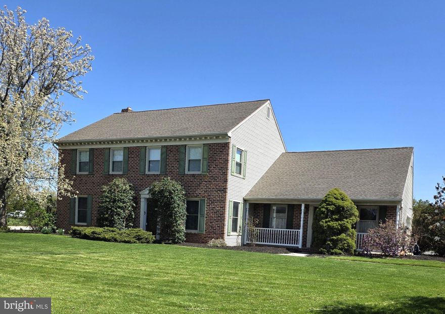 Looking for space, flexibility, and a backyard made for entertaining? This beautifully maintained one-owner home offers 4 bedrooms, 2 full and 2 half baths, a finished lower level, and an oversized garage—all set on a generous corner lot with a large front and side yard and a private, fenced pool area. Step inside to a versatile floor plan featuring a spacious living room or formal dining room to the left of the foyer, and a flexible office or additional sitting room to the right. The heart of the home is the inviting family room just off the kitchen, complete with a cozy wood-burning fireplace (easily convertible to gas) and direct access to the pool area—perfect for gatherings year-round. For those seeking a more open concept, the layout allows for enhanced flow between the main living spaces. The eat-in kitchen is designed with entertaining in mind, offering an island, Corian countertops, cherry cabinetry, included appliances, and sliding doors leading to the backyard oasis. Just beyond the kitchen, you’ll find a convenient powder room, laundry area, garage access, and a secondary entrance from the covered porch. Upstairs, the spacious primary suite features two closets and a private bath with a separate vanity area, soaking tub, and stand-up shower. Three additional bedrooms and a full hall bath complete the upper level. The finished lower level adds even more living space with a rec room, wet bar, half bath, and outside entrance to the pool and backyard.  Outdoors, enjoy your own private retreat with an in-ground, heated saltwater pool featuring Kona tile, a lanai-style bottom, and a diving board. The oversized garage also provides direct access to the pool area and includes pull-down attic storage, while the expansive driveway offers plenty of parking for guests. AGENTS: Please read agent remarks.