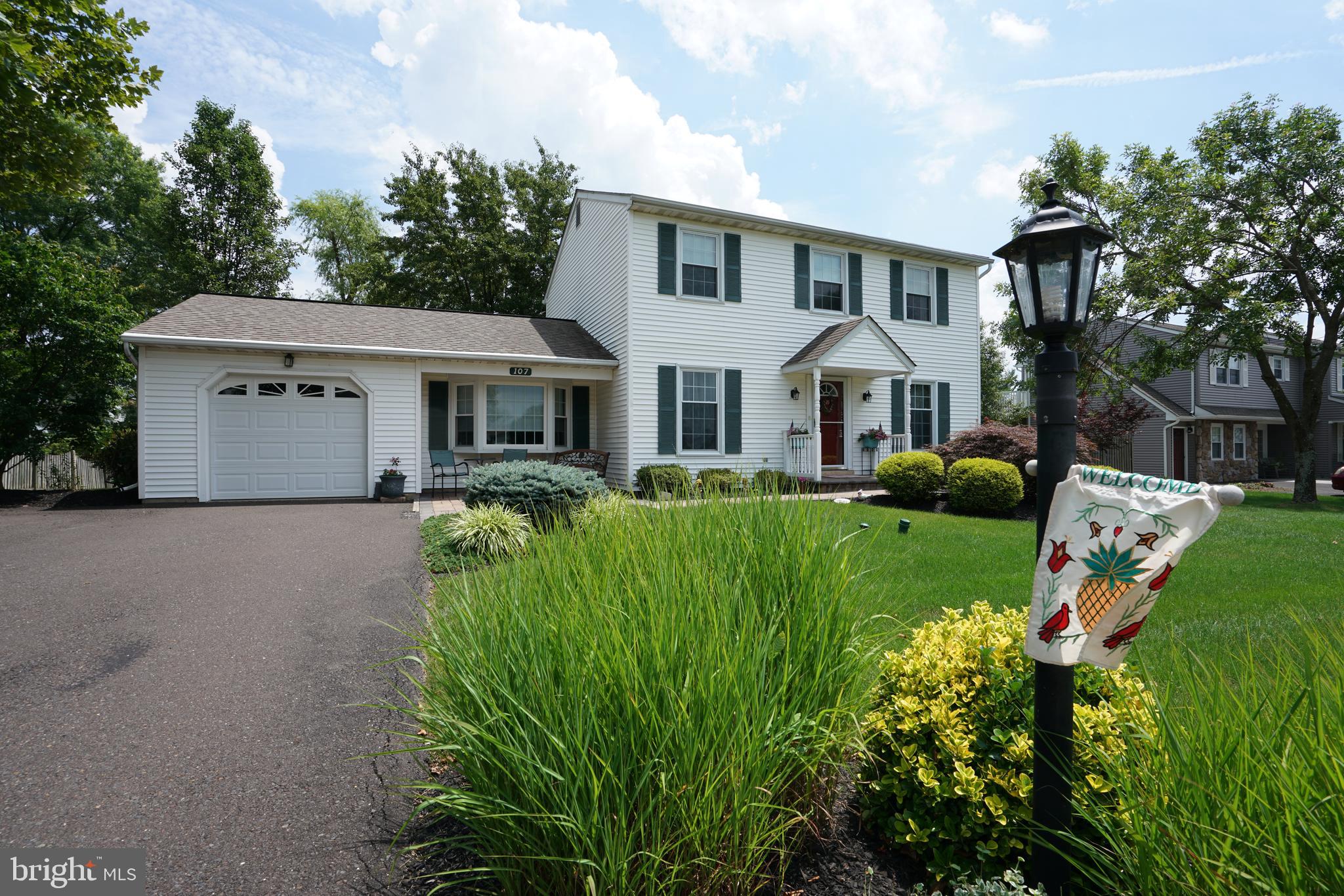 Back on the Market -Buyer lost his financing. . Beautiful and well cared for home in the Pennridge school district. Enter the home under the newer copula protecting from the weather.   Foyer, DR, LR boasts gorgeous Bay Kempas Brazilian Cherry Hardwood floors. Both DR & LR are trimmed with crown moldings. You will love the remodeled kitchen with white cabinets accented in soft glazing, granite counters, tiled backs plash and SS double sink,  SS appliances and sparkling Porcelain tiled floors. Breakfast area with newer french doors offering views of the multi level deck and spacious and open backyard. Updated half bath, laundry room with built in cabinetry complete this part of the 1st floor.  Right off he kitchen step down into the cozy family room with large bay window streaming loads of natural light into this room.  Head up the stairs to 3 bedrooms and hall bath.  The spacious master bedroom with fresh paint offers a walk in closet and an amazing newer master bath with brand new floor to ceiling tiled shower and frame-less shower door. The finished basement has new carpet and offers 2 separate sections for family room, child's playroom and/or office. New Jet sump  pump that will be set off by the water level if electricity is lost. Hot water heater replaced in 2008. New HVAC system interior and exterior! Roof was of replaced in 2012.  New wood deck and fresh staining.  Remote awing to protect from those hot summer days.Professionally landscaped property with views of open space across the street.  This home is located close to 309 for easy access to everything.  Close to shopping, schools, parks and playgrounds.