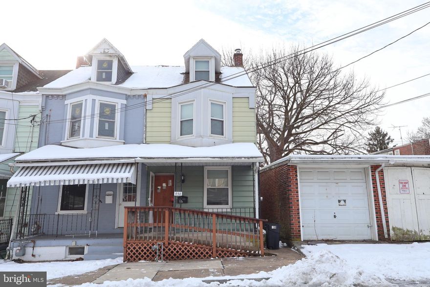 Solid home on Prangley Avenue - great for the first time home buyer or an investor; currently the home is tenant-occupied. There is a ramp leading to the front door and the main floor consists of a combo living/dining area, full kitchen, and a half bath. Access the fenced in back yard through the kitchen door. 2nd and 3rd floors host the bedrooms and a full bath. 3 bedrooms on 2nd floor, bonus bedroom/office on 3rd floor. Oil heat and hot water. Ready to go, making it a turn key operation.