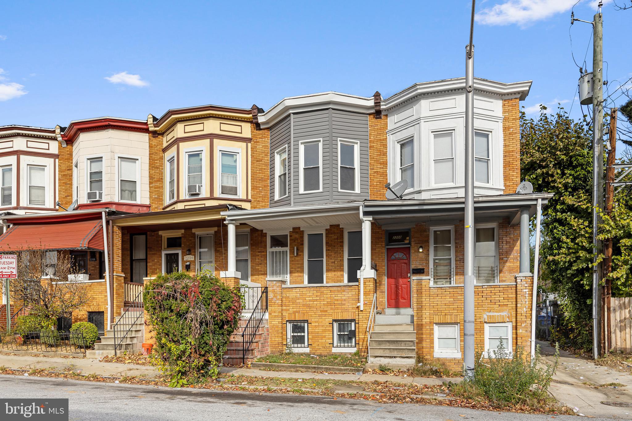 ONLINE AUCTION: Bidding begins 7/30/2025 @ 10:00 AM. Bidding ends 8/1/2025 @ 11:40 AM. List Price is Suggested Opening Bid. Deposit: $10,000.
Two-story porch-front located in the Mondawmin neighborhood.
Near Druid Hill Park with trails and lake access, Hanlon Park, Mondawmin Mall, and Coppin State University.
Closest major traffic arteries include Gwynn Falls Parkway and N Monroe St.
Property is rented.
*Photos were taken prior to tenant occupancy.
