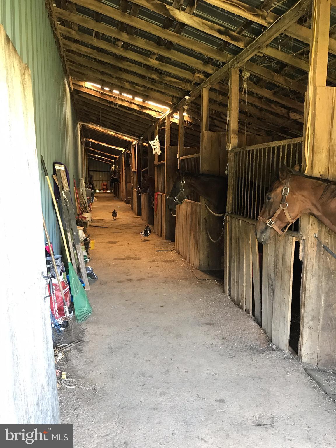 10 level acres with huge clear span building and horse stable near Charles Town Race Track. There was a home on property which has been torn down. Affordable horse property and a Great place to build a home. A stable for your horses with a big clear span area for an arena.
