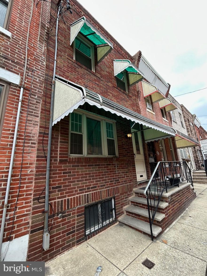 Welcome to this charming three-bedroom, one-bathroom home, located on a highly desirable street in South Philadelphia.The first floor features a spacious living room and dining room combination, offering a comfortable area for entertaining. The eat-in kitchen provides access to the rear yard, making it perfect for outdoor activities. The kitchen is equipped with both upper and lower wood cabinets and a gas cooking range. Access to the full, unfinished basement is from the dining room. The basement includes a washer, gas dryer, an electric hot water tank, and a 200-amp electrical service, offering plenty of space for storage and potential for future updates.The second floor is home to three well-sized bedrooms. The bathroom on this level features a three-piece setup, offering all the essentials for daily living. Electric heat is controlled in each room. This property is conveniently located near public transportation, including the Broad Street Line, offering easy access to Center City, the Sports District, Passyunk Square, and various shopping centers. Commuters will appreciate the easy access to major highways and bridges. property is in need of updating. more pictures a details to follow.