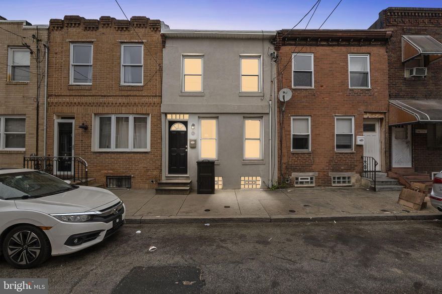 Welcome to 947 Cantrell Street, a charming urban retreat in the heart of Philadelphia. This 2-bedroom, 1-bathroom home boasts 1235 square feet of well-designed space. 

The open first floor welcomes you with a cozy living room that seamlessly flows into a modern eat-in kitchen. Step outside to your private patio, from the kitchen, ideal for outdoor relaxation or a BBQ. 

Upstairs, the primary bedroom is spacious enough for a king bed and features a closet both in the room and in the hallway.  While the second bedroom offers versatility as an office, guest room, or bedroom. The hallway laundry area is cleverly organized with shelves for extra storage. Enjoy the freshly painted bathroom, complete with proper ventilation. and an unfinished basement for added storage. 

A 10-minute walk to the heart of East Passyunk Ave., just a few blocks to the subway and a short walk or bike ride to Center City. Great entry point into a popular neighborhood for 1st-timer home buyers or investors. Plus just a 20 min walk (about 1 mile) to Sport Complexes off Board. 

Street Parking available.