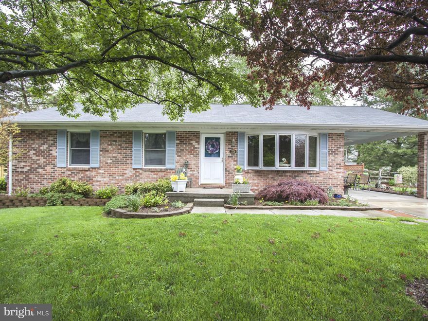 All brick rancher, conveniently located to the Heart of Bel Air! No town taxes or HOA! Beautifully maintained, enjoy one level living. Relax and entertain in beautifully landscaped and fully fenced backyard with large stamped patio, hot tub, pool and storage shed. Recently finished lower level with a fourth bedroom or in-law potential. This is the perfect home for a Step-up or Downsizing buyer.