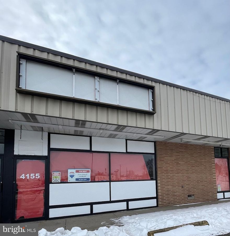 Fantastic Opportunity Awaits! High Traffic Strip Mall Location with Great Exposure, Making it an Ideal Location for Businesses Looking to Establish a Presence in the Area. Possibilities are Endless for Your Next Business Venture-Fit it out However You'd Like to Fit Your Needs. The Interior is a Blank Slate, Offering Many Possibilities for Customization & Reconfiguration to Meet a Wide Variety of Potential Uses. Address According to Tax Records is 4147 Woerner Avenue but Addresses on Premises are 4153-4157.  UNIT 4157 is the End Unit (Previously a Laundromat) Approx 2500 Square Feet w/ 2 Exits to Rear Drive. Large Display Windows and Front Parking Lot. Prime Levittown Location for Someone to Bring this Laundromat Back to Life. UNIT 4153 is Newly Renovated with Approximately 1,250 Sq Ft, Half Bathroom, Exit to Rear-Currently Rented & Operating as a Thrift Shop. UNIT 4155 was Newly Renovated and has an Open Layout, Built In AC Unit, 200 AMP Electric Panel and Exit to Rear. Property has NEWER Rubber Roof (2019). Across from Busy Grocery Store Offering a lot of Foot Traffic & Great Visibility! Conveniently Located.. Close to Major Roadways, Transportation,  Shopping & Much More! With a Little Imagination & Vision, This Property has the Potential to be Transformed into an Exceptional Space.