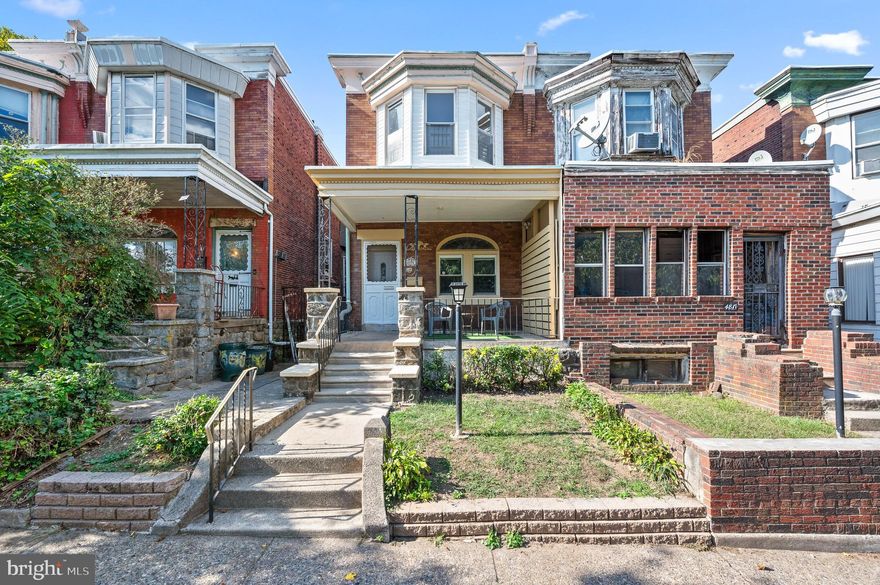 PLEASE NOTE that the photos are from a SIMILAR listing 3 doors away that we sold in late 2024. Additional professional photos will be coming after our tenants vacate on 5/31/25 (unless buyer wants them to stay-they are fantastic long-term tenants paying $2190/month and would like to stay if possible.)

Phenomenal opportunity to own a stunning and spacious four bedroom historic home in the booming Cedar Park/Squirrel Hill neighborhood before prices skyrocket out of reach. This exceptional sun-drenched home exudes character and boasts countless original details, including original hardwood flooring throughout, high ceilings, original bay windows with leaded glass detailing, elegant original wainscoting, original artisan fireplace mantel, and original millwork (chair railings, door and window trim). Enjoy an absolute prime West Philadelphia location along a sunny tree-lined avenue, within walking distance to the University of Pennsylvania, Drexel University, Saint Joseph's University, and all the top-rated hospitals in Philadelphia, including HUP, CHOP, the VA Hospital and Presbyterian Medical Center. The city has allocated tremendous resources toward the preservation and development of this wonderfully eclectic neighborhood (designated as a historic district), including $25 million to rebuild the recreation center, tennis courts and public library steps away at 49th & Kingsessing Avenue. Private developers are building condominiums at 47th & Kingsessing Avenue and 76 apartments and condominiums at 48th & Chester Avenue. New construction of a $700,000 (+/-) home is currently going up directly behind this home on Regent Street and The Young Child Learning Center is only one block away at 47th & Kingsessing Avenue. Stroll the tree-lined streets of this vibrant historic neighborhood and enjoy Clark Park with its renowned Farmer's Market and myriad of multi-cultural activities, Kingsessing Park, local artisan restaurants, art galleries, markets and shops. Bike to the University District, center city, 30th Street Station, and the local bus, subway, elevated and train lines. Enjoy an unparalleled lifestyle in the best and friendliest neighborhood in Philadelphia.