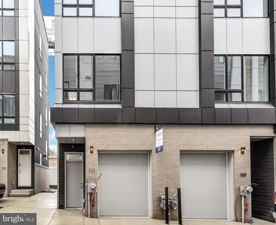 Gorgeous 3 bedroom, 3.5 bathroom new construction is now available for rent!  Custom built, 2,800+ square feet of living space and tons of luxury amenities. This 4-story home is located in Northern Liberties section of Philadelphia. Huge Rooftop deck, 10 year tax abatement, 1 car garage parking, stunning kitchens, designer baths, bright recessed lighting, surround sound speaker system and high end finishes throughout - hardwood floors, granite, quartz, unique and designer fixtures and more. Master bedroom / owners suite features a gorgeous bathroom with glass-enclosed shower, double vanity, large walk-in closet, walk out access to a private deck, and fully finished basement.