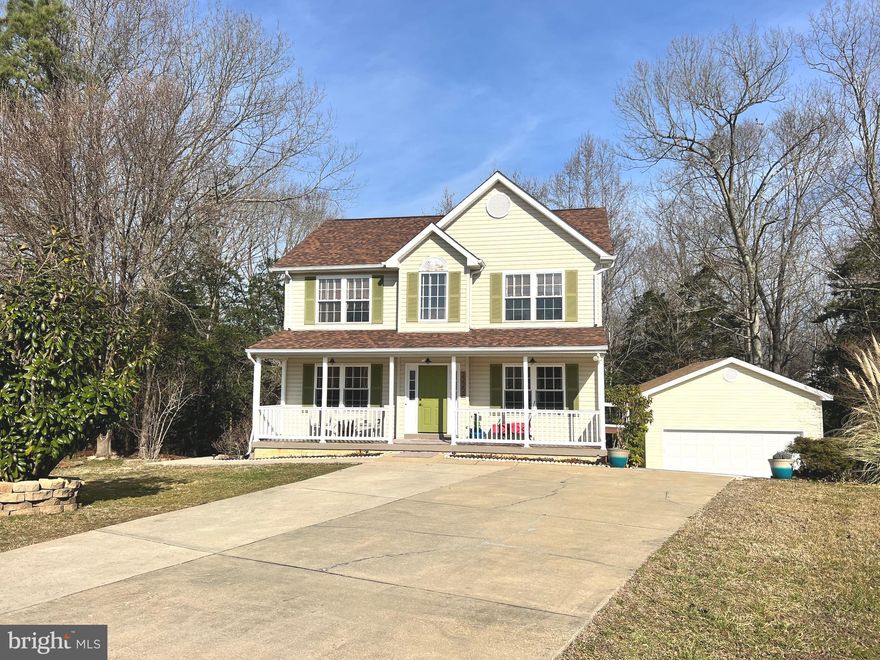 Beautiful and updated single-family home. Welcome to the amazing community with a pond and playground. This property backs up to the woods to provide privacy and serenity. There is plenty of room for cooking and grilling or relaxing after a long day at work.  The office room on the first floor with a large window brings a lot of natural light.  The first deck is a walkout from the kitchen to the outdoors to enjoy nature, from there you can walk to the patio on the ground level. There is plenty of room to enjoy your stay at home. 3 good-sized bedrooms, 2 full baths upstairs, one bedroom, one full bath in the finished basement, and half bathroom on the main level. Beautifully updated kitchen with granite countertops. 
Garage 20 x24 & Shed 8 x14. Two licensed daycares in the neighborhood. Only 10 min from PAX River. Excellent credit and a clean background are needed.