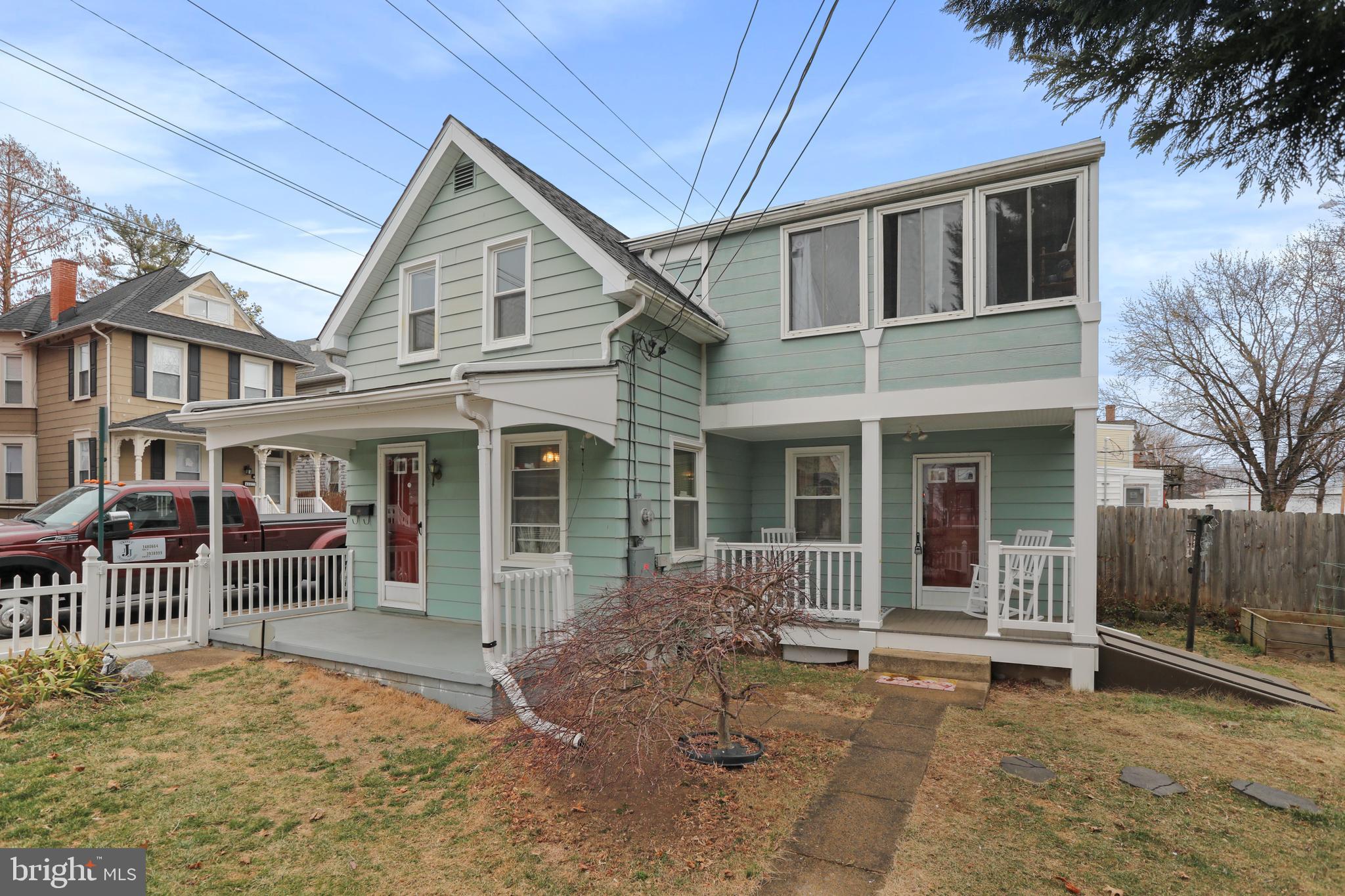NEW LISTING! This charming Cape Cod home offers the perfect blend of character and convenience. Featuring 2 bedrooms and 1 1/2 bathrooms, this home boasts a spacious kitchen and living room ideal for everyday living and entertaining. Situated on a corner lot, the property is fully fenced with a classic white picket fence, offering both privacy and curb appeal. Enjoy easy alley access to off-street parking, plus a storage shed for added convenience. The location is just a short walk from Fairgrounds Park, perfect for outdoor activities. Recent updates include new windows (2021), a new refrigerator, and a new washer. Well-maintained and ready for you to move in and personalize, why rent when you can own this lovely home and start building equity today? Schedule your tour today!