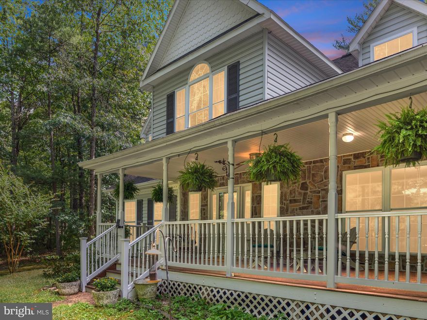 Rarely available in the exclusive Bird Haven Community, this 5-bedroom, 3.5-bath home sits on over 3 acres, offering privacy and space. Perfect for full-time living or a four-season getaway, it features a large kitchen with an eat-in area, island, and deck access. The main level has Brazilian cherry hardwood floors, a gas fireplace, wheelchair-accessible master suite with deck access, and a second bedroom with a full bath. Dual zone HVAC systems were updated in 2019 and 2015. Upstairs offers flex space, more bedrooms, and a full bath. The oversized garage includes a wheelchair lift. Outside, enjoy two powered sheds, ample parking, and nearby attractions like Bryce Ski Resort, Lake Laura, vineyards, hiking, and more. Fully furnished option available.  Schedule your tour today!