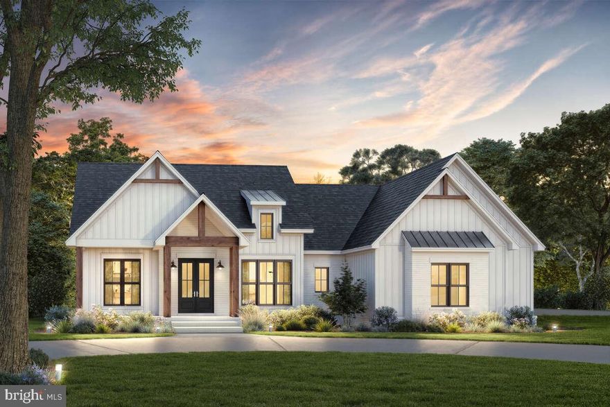 Follow your private  driveway to this to be built modern farmhouse, located in the prestigious Waterside Reserve community situated on a stunning 9.5 acres with a small pond .  This community has access to the scenic Shenandoah River and offers a serene retreat just 5 minutes from downtown historic Charles Town. Only 2 minutes from Rt. 115, a major commuting route to Northern Virginia and Suburban Maryland, this estate is the perfect blend of rural tranquility and convenient access.
ou're looking for peace and privacy or a place to gather and entertain, this outdoor space offers it all.
The side-entry three-car garage provides ample space for vehicles and storage, perfectly complementing the thoughtful layout of the home. The builder has thought of everything!  
Located in an upscale community with Shenandoah River access, this property offers the best of both worlds—quiet country living within close proximity to essential amenities and major commuting routes. It’s truly a one-of-a-kind opportunity to live in luxury while embracing nature and convenience. 
Picture is of a similar construction and is to be built.