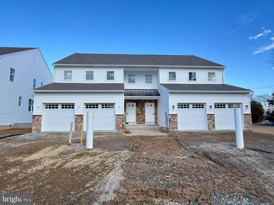 NEW CONSTRUCTION.   SPACIOUS TWIN HOMES WITH THE FEATURES AND FLOORPLAN YOU ARE LOOKING FOR.   With approximately 2500 SF of living space, 2 car garages, and 1/4 acre lots, these currently under construction, colonial-styled 4 Bedroom, 2.5 Bathroom Twin Homes have the feel and size of singles.
The expansive main floor includes a GIANT (over 500 SF) open combination Kitchen/Great Room with gas fireplace; Study;  Welcoming Room; and convenient Powder Room.  The stylish Kitchen features a large island and solid surface countertops. A turned staircase leads to the second level with 4 Bedrooms, 2 Bathrooms and a spacious Laundry Room,  The Primary Bedroom includes a great ensuite Bathroom plus a large walk-in closet.  For projects and storage, there is an unfinished basement plus lots of closet space throughout the home.
2 Car attached garage.  9' Ceilings and LVP flooring on the main level.  Very deep backyard for outdoor activities.
No home-owners association.  There's still time for some customization and options selection.  
Boyertown School District. Convenient location close to recreational opportunities, shopping, and major commuter routes.