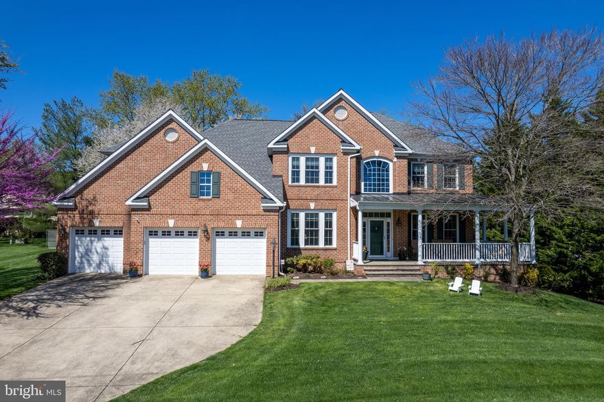 STUNNING 4-5 BEDROOM 5200 SQUARE FOOT+ BRICK COLONIAL IN THE SOUGHT AFTER RIVER HILL DISTRICT - SITED ON A PREMIUM HALF ACRE LEVEL LOT* NUMEROUS RENOVATIONS & UPGRADES THROUGHOUT INCLUDING ALL NEW WINDOWS / NEW HVAC SYSTEM / NEW ROOF / NEW INSULATED GARAGE DOORS / NEW TANKLESS HOT WATER HEATER* COOKS DREAM KITCHEN W/DOUBLE OVENS, EXTRA CABINETS & COUNTER SPACE, GAS STOVE, PREP SINK & STAINLESS APPLIANCES* THREE FINISHED LEVELS INCLUDING AN OPEN MAIN LEVEL TWO-STORY FAMILY ROOM & TWO BRICK FIREPLACES (ONE GAS / ONE WOOD BURNING) * OPEN KITCHEN LAYOUT THAT IS PERFECT FOR LARGE GATHERINGS & ENTERTAINING* BUTLERS PANTRY W/ADDITIONAL SINK & WINE FRIDGE* FANTASTIC PRIMARY SUITE WITH SITTING ROOM / VAULTED CEILINGS / REMODELED PRIMARY BATHROOM & WALK-IN CLOSET*  FULL FINISHED LOWER LEVEL WITH OPTIONAL BEDROOM #5 / FULL BATHROOM / FAMILY RM #2 / FULL SIZED BAR AREA / GAME RM / KIDS PLAYROOM & CUSTOM WINE CELLAR * MAIN LEVEL OVERSIZED LAUNDRY/MUD ROOM OFF THE THREE CAR GARAGE!! * NEW IRRIGATION SYSTEM ENTIRE YARD** PRIVATE COVERED FRONT PORCH & REAR DECK (WITH GAS GRILL LINE INSTALLED) THAT BACKS TO TREES FOR PRIVACY* BONUS IS A HUGE LEVEL SIDE YARD PERFECT FOR ALL SPORTS!!*  HOME HAS BEEN VERY WELL MAINTAINED AND UPGRADED BY THE ORIGINAL OWNERS - TOP LEVEL CAN BE REMODELED TO ADD A 3RD FULL BATHROOM*