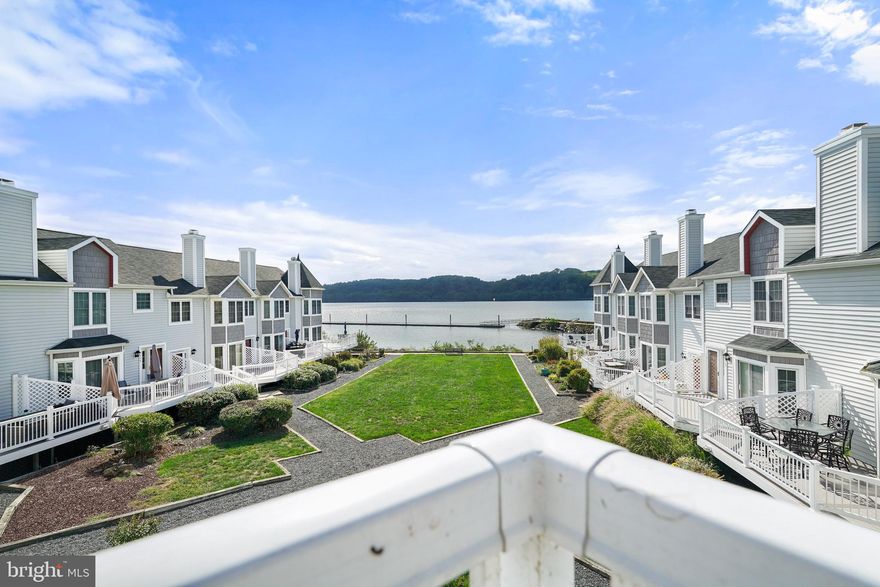 2 bedroom, 1.5 bathroom condo with a view!! Enter this  welcoming condo to find a kitchen, 1/2 bath, laundry area, and a living room with sliders to a spacious balcony. The upper level features two bedrooms, primary with a balcony, and a full bath. Garage can be accessed from the outside or inside through the common area. The garage is spacious with extra room for storage. Enjoy the restaurants and beautiful views Port Deposit has to offer or relax at the community pool! Don’t let this one pass you by! Call today to set up your showing.