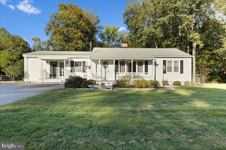 Have you been searching for just the right house in this price range?  You may be able to end your search here! This home is move in ready and so comfortable! 3 bedrooms with the primary on one side of the home with it's own remodeled bath and the other two are on the other side of the house with a full bath to share.  There is a propane fireplace for the winter months and just about everything has been redone in 2020! The kitchen is spacious and will accommodate a nice size table and there is even a pantry for food storage.  The deck off the kitchen is perfect for entertaining and enjoying your back yard space.  See the disclosure for the ages of most all items and you will see that there is nothing that needs to be upgraded.  The laundry room has a separate sink and is quite spacious and great for storage.  The primary bedroom is large enough for a king size bed and dressers too! The driveway will accommodate lots of cars or your boat or camper and much more.  Located right next to Gilbert  Run Park  too!  The back of the 3.6 acre lot has lots of trails that are suited to for ATV's and more.  And as a great bonus, there is Verizon FIOS at the house !  Great starter home, great scale down home, everyone will enjoy the features it has to offer!