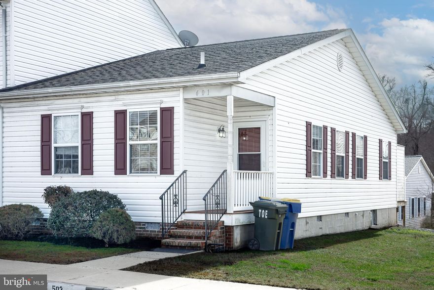 This beautiful one level end unit townhome is conveniently located in the Waylands Community just minutes from historic downtown Easton, Maryland.   Move-in ready, this property features two bedrooms and two full baths, a generous kitchen with breakfast bar, separate laundry with washer and dryer, as well as a large open living/dining room combo and foyer all with hardwood flooring.  There is also a spacious rear deck with storage shed and generous back and side yards. There are two assigned parking spaces directly in front of the unit with additional street parking available.  HOA includes lawn care and common area maintenance as well as a playground for the kids.  This townhome is close to groceries, shops as well as downtown Easton with its variety of amenities including the Avalon Theater, restaurants, galleries, parks, a variety of shopping, and one of the best YMCAs in the US.