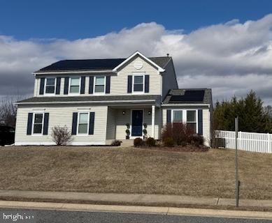 Beautifully presented 3, 4 or 5 Bedrooms , 3-1/2 baths, on a large 1/2 acre corner lot, fully fenced, in Beacon Point, Perryville, MD. This traditional home with open floor plan invites you in to enjoy a large living room, very nice kitchen with granite counters, stainless appliances, which opens to family room with electric built-in fireplace on shiplap wall. And then, opening from the kitchen is a large dining area ready for family or guests. Home has been freshly painted and new carpeting, too! Home is cozy and welcoming. Upstairs is either 3 or 4 bedrooms, one of which has been made into a very large walk-in closet off the primary bedroom. Seller will remove closet racks, etc if buyer prefers it to go back to being a bedroom. Primary suite is spacious accommodating king size bed & other furniture, plus a large bathroom with double sinks & huge shower with 2 shower heads. Hall tub/shower bath is for the use of the other bedrooms. The basement has an outside entrance and presently is being used as an in-law suite and hosts a huge bedroom, tv room, full bath, laundry room, and extra space for an office area OR just use it all for recreation room. There is an outside entrance to the side yard from the basement. Location couldn't be better...only 5 minutes to Route 40 and I-95 so you have easy access to major routes, Harford County, APG, major shopping in Delaware or Baltimore area, local hospital and emergency care, MARC train to travel to Baltimore or DC, and both Baltimore and Philadelphia airports.