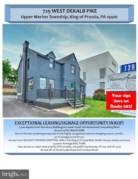 Photo of 729 W Dekalb Pike, KING OF PRUSSIA, PA 19406 (MLS # PAMC2179498)
