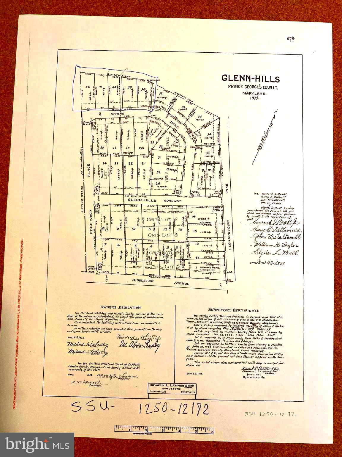 GLENN HILLS - Land