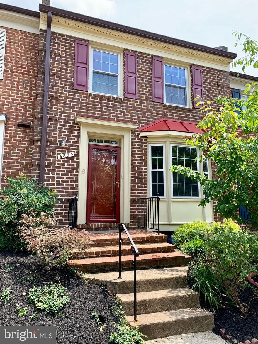 You must see this WELL MAINTAINED, 3-level, light & bright, all brick home *Move in ready at an excellent location *Rarely available home at Indian Run Townhouses. Secluded within a quiet street and within a small enclave of homes *Open layout and very comfortable floor plan *Eat-in kitchen w/updated appliances, granite counters, marble flooring and even a bay window *Separate dining and large living room with a wood burning fireplace and double French doors leading to a huge deck *Gleaming hardwood floors at main level and bedroom level *The upper level has 2 over sized primary bedrooms each with a private full bath *The lower level features: Nicely finished recreation room with a 2nd fireplace; a Full 3rd bath; wet bar; BR/Den/guest room/home office; large laundry/storage room w/Full-size washer and dryer; and walk out to a lovely private patio w/fenced yard *Updated double-hung insulated windows for energy savings *Great storage *2 designated parking spaces *Outstanding location w/Easy access to major routes like 95/395/495 and convenient to  Tyson’s, Old Town, Pentagon, Amazon’s HQ2 *Steps to express bus stop to Metro and Pentagon *Near shopping, grocery stores, schools, parks, library, restaurants, recreation and so much more !!  Will not last long
