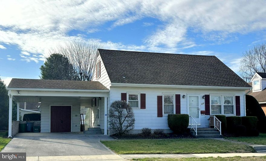 Great location, this 3-bedroom, 2 bath, 1½ story home is real close to access to many routes such as (Route 15, 30, 94, 116, 194, and 216).  The main level has 2 bedrooms and a living room with oak floors, full bath and eat in kitchen with a double stainless sink with a front window view.  The 2nd level has a large bedroom, plenty of storage areas and a full bath.  This home has central air and is heated by a Lennox natural gas forced hot air furnace, installed in 2020.  This home also has thermopane double hung windows that tilt in for easy cleaning.  There is a full basement with storage shelves and a 100-amp G.E. circuit panel.  The home has a Timberline architectural shingle roof, installed approx. 2008-2009, a large 2 car carport with a 3’9” x 9’ built in storage shed.  This all sits on a level lot approx. .158 acre with blacktop rear alley access.  Included with the property: Refrigerator, natural gas range/oven, electric dryer, washer, and window treatments
PLEASE NOTE: Current gas at range is turned off as a safety precaution.