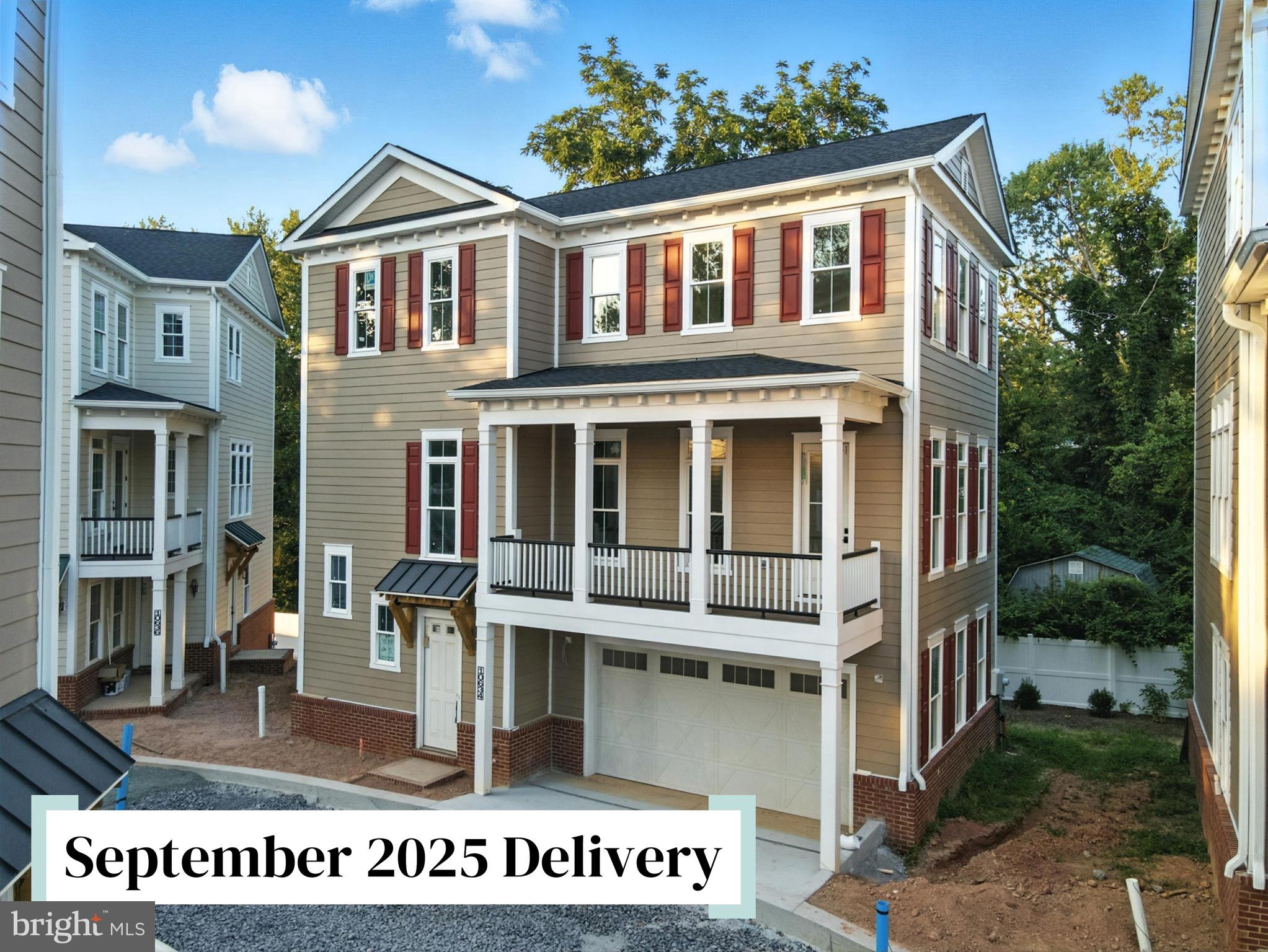 SEPTEMBER 2025 DELIVERY! HIGH-QUALITY CUSTOM HOME - ELEVATOR-READY
Welcome to West Pocket Place, an exclusive boutique community just moments from the charming Old Town Fairfax. This meticulously crafted, custom-built single-family home offers the perfect opportunity to downsize or rightsizing without sacrificing luxury, comfort, or an unbeatable location.
Set to be delivered in September 2025, this newly constructed home, Lot 5 with 2337 square feet of beautifully finished space with a LARGE COVERED PORCH facing the community boasts exceptional craftsmanship and high-end finishes throughout. Designed with attention to detail, this elevator-ready residence is a true testament to luxury living.
The main level features 10-foot ceilings and an open-concept living space designed for both entertaining and relaxation. The gourmet kitchen is a culinary dream, showcasing 54” custom cabinetry, an impressive large walk-in pantry with wood shelving, quartz countertops, KitchenAid appliances, and a 36” gas range. The living area is anchored by a sleek linear gas fireplace, adding warmth and ambiance to the heart of the home.
The upper level is home to a tranquil primary suite with a spa-like ensuite, complete with quartz counters, a soaking tub, and an expansive walk-in shower. A spacious secondary bedroom, full bath, and a conveniently located laundry room round out this floor.
On the walk-out lower level, discover flexible living space that can serve as a third bedroom, home office, or guest suite. It’s complete with a full bath and abundant storage space, offering endless possibilities to suit your lifestyle.
This home’s high-end finishes include wide vinyl plank flooring, oak stairs, Schlage black hardware, crown molding, and a blinds package. Energy-efficient features, such as a two-zone HVAC system and fire sprinkler system, ensure comfort and safety year-round. A large 2-car front-load garage adds convenience and extra storage space.
Step outside and enjoy the ease of low-maintenance living. The HOA takes care of lawn care, and the brick-paved streets and brick-pillared entrance create a welcoming atmosphere. A privacy-enhancing fence and lush landscaping further enhance the outdoor space, providing both beauty and tranquility. The exteriors of the homes in Pocket Place are thoughtfully designed to mirror the timeless elegance of Colonial Fairfax, with low-maintenance composite siding and brick chimneys.
This exceptional location offers privacy, luxury, and convenience, with just a 3-mile drive to the Vienna Metro, close proximity to George Mason University, and easy access to Providence Park.
Only two homes remain! CONTACT THE LISTING AGENT TODAY TO GET ADDITIONAL INFORMATION Note: Photos of cabinetry and bathrooms reflect possible selections