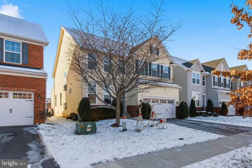 Welcome to this stunning Colonial, a beautifully maintained home. The main level features an open concept (living room-granite countertops kitchen with large center island- dining area), office-den, half bath, utility room.  The upper level offers four bedrooms, three full bath and a utility-laundry room (The primary suit has dual walk-in closets-dual vanities and walk in shower). Basement: Fully finished, family room, bedroom, kitchenette, full bath, utility room and walking up outside access.  A modern open design concept with spacious interiors, this home is perfect for both everyday living and entertaining. This home offers a 2-car garage, hardwood floors, energy-efficient systems/solar panels.  The Bentley Park offers amenities including a swimming pool, clubhouse, playgrounds, and scenic walking trails. Location offers easy access to I-95, 198, route 29 and ICC/200, and nearby shopping, dining, and parks. Don’t miss this opportunity to own within this sort after community.