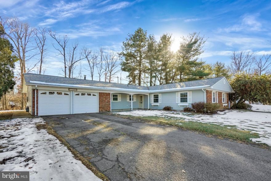 Rarely Available 2 Car Garage Jefferson Model backing to the Woods. One Level Living in 1950sq ft with 4 Bedrooms and 2 Full Bathrooms. Fireplace.   Covered Front and Rear Patio.   NO HOA.   Close to Shopping, Schools, Major Commuter routes, Hospital and a Short Commute to Dulles Airport. New Roof - 2019, New Gutters 2020, New Water Heater - 2020, Kitchen Rehab - 2016