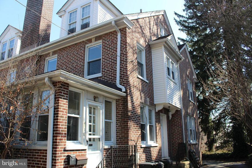 A lot of house! Enter through a heated sunroom for all year-round use.   Warm and cozy Living room with Fireplace. Large separate formal Dining Room, Kitchen with Breakfast Room, with exit to rear. The Second Floor has two (2) Large Bedrooms with a large full Bathroom.  Den/office to staircase to Third Floor with Two (2) Bedrooms and Powder Room. Hardwood floors throughout. Full basement with Washer/Dryer and plenty storage space.  Rear exit.  On Street Parking as Driveway access limited (except for unloading groceries, etc).  Garage Apartment is tenant occupied and has primary use of driveway.  Close to Everything.  Tenant is responsible for all Utilities. Heating system at property converted from Oil to Gas.  Availabile for occupancy 7/1/25.   Pet negotiable on case-by-case basis, with pet fee.