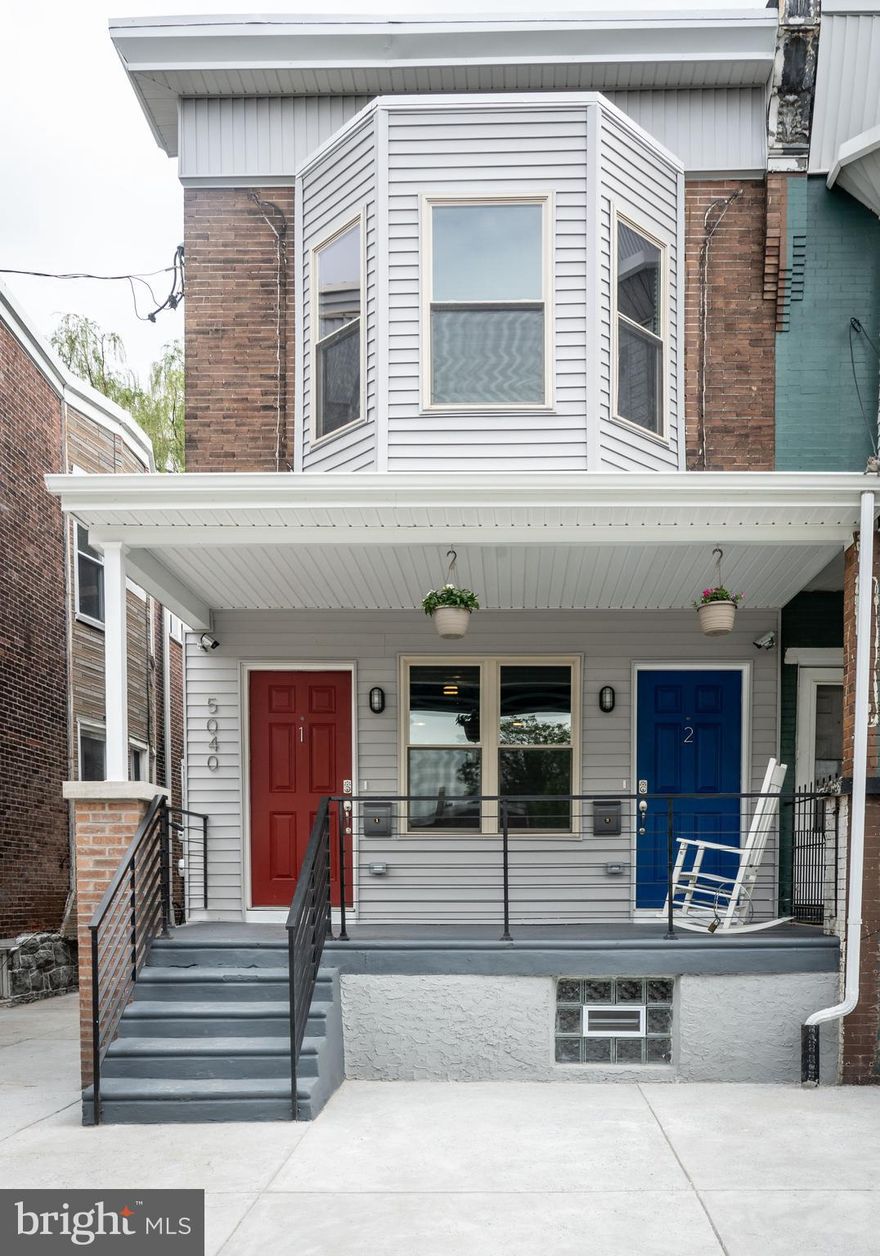 Turnkey, fully renovated legal duplex offering a strong, income-producing opportunity with established tenants already in place. Each well-designed unit features 2 bedrooms and 2 full baths, along with separate private entrances for added privacy and convenience.

The first-floor unit includes access to a rear patio and is currently leased through a PHA program at $1,279 per month through March 31, 2027. The second-floor unit also offers 2 bedrooms and 2 baths and is leased through PHA at $1,343 per month through May 31, 2027, providing stable, long-term income.

Both units are equipped with in-unit washer and dryer, central air, and forced heat, enhancing overall appeal and tenant retention.

Additional features include a welcoming front porch and separate rear basement access, allowing for owner storage without disruption to occupants.