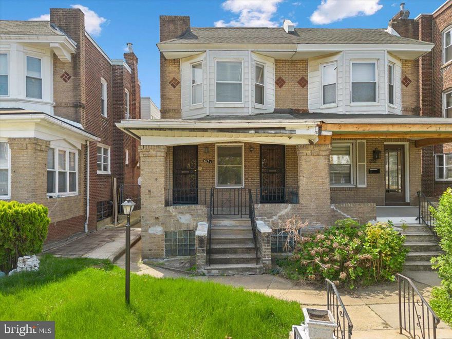 Welcome to 6124 Washington Avenue, a hidden gem in the vibrant Cobbs Creek neighborhood of West Philadelphia! This former duplex offers a fantastic opportunity for investors, handy homeowners, or anyone looking to create something special. Inside you'll find two 2-bedroom units, each with spacious living rooms, separate dining areas, and kitchens — a perfect setup whether you're planning to renovate, rent, or live in one unit while renting out the other. If you’re a handyman or contractor, this property is a dream project just waiting for your vision. Bring it back to life and unlock its full potential! For investors, it's a prime chance to build rental income and grow equity in an area that’s seeing exciting revitalization. Conveniently located near public transportation, parks, the newly improved Cobbs Creek Parkway, and tons of local dining options — you’ll love the easy access to everything West Philly has to offer. Opportunities like this don’t come around often. With a little imagination and work, 6124 Washington Avenue could be a fantastic investment or your next home sweet home!