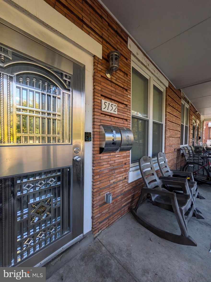 1st floor 2-story Unit.  3 bedroom and 2 bathrooms.

First floor of the unit has living room/dining room combo with front patio and porch, full modern bath, modern kitchen, and bedroom. Second floor has two beds, modern half bath and bedroom closet space. Basement has washer & dryer installed with storage. Exit to rear area, gas heating. All separate utilities, keyless entry, camera doorbell, internet included, modern appliances, all new tub tile surround, pets allowed at landlord's approval.