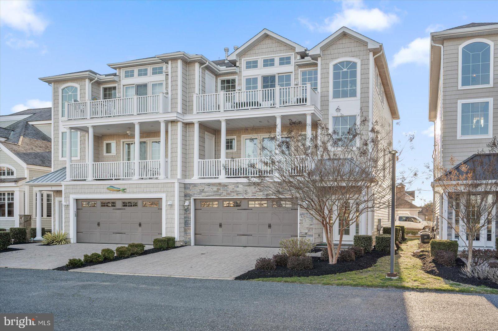 This beautiful home in West Ocean City offers stunning water views of the Ocean City inlet and Assateague Island. The home is in a prime location, just a short walk or bike ride from the Marina, Sunset Grille, Harbour Side, and more. It’s the perfect spot to enjoy everything West Ocean City has to offer!
This townhome has been meticulously upgraded with luxury features throughout, ensuring both style and functionality. The spacious layout includes 4 beautifully appointed bedrooms, 5 full bathrooms, and a bonus room that can be used as an office, sitting room, or even a 5th bedroom. The home features not one, but two fully equipped kitchens, including 4 refrigerators and a bait chest freezer, making it perfect for entertaining or preparing meals with ease. The addition of a water softener system ensures the highest quality water throughout the home, and with 2 washers and 2 dryers, laundry days are a breeze.
The living spaces are designed with the finest details in mind, offering an elegant coastal charm with modern amenities. From the beautiful, high-end finishes to the custom features that elevate this home, no detail has been overlooked. A new HVAC system ensures optimal comfort year-round, while the built-in elevator provides accessibility and ease of movement between floors.
This property offers the best of luxury living in one of Ocean City's most desirable locations. With amazing views, top-of-the-line upgrades, and a great spot close to everything, this is a home you won’t want to miss!