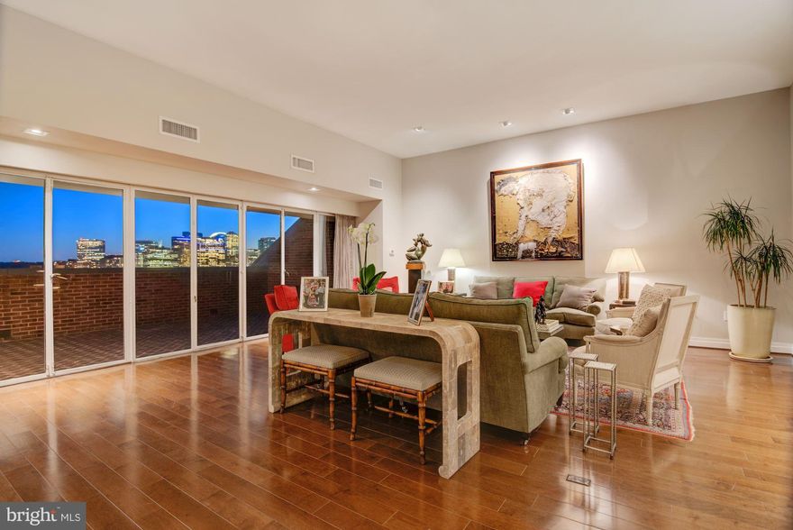 BEST VALUE IN GEORGETOWN!! Fantastic Townhouse Alternative! 4BR, 4FBA, 1 HBA 2-lvl PH w/3,500+ SF of interior living space & an expansive terrace w/views of Washington Monument! Spacious LR w/floor to ceiling windows &terrace access, 12ft ceilings, banquet-sized DR, library, gourmet kit, bfast rm w/wine cooler, deluxe mstr ste, powder rm, laundry rm, &4 add'l BRs. GREAT bldg amenities- priv. rooftop pool & terrace and concierge!