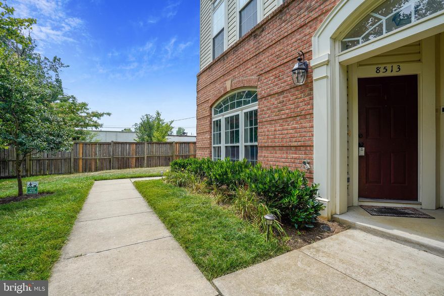 Motivated sellers - price reduced!  Well-kept 2-level "piggyback" townhouse/condo end unit, 3 BR 2.5 BA  off Rt 1.   Large primary bedroom with TWO walk-in closets and ceiling fan, primary bathroom suite with soaking tub and stand-alone shower; 2 other spacious bedrooms upstairs with ceiling fans, and  hall bathroom.  Third bedroom has a door that leads to a small balcony.  Kitchen with granite with barstool space and is open to living room.  Built in speaker surround sound in walls and ceiling of living room.  Building is four levels with the kitchen, half bath, living room and garage entry on main level, and bedrooms, full baths, and laundry on second level (one other unit is above this unit on floors 3 and 4).  Single-car garage with opener. Driveway/garage parking plus one visitor pass (also tons of unassigned street parking).  Location, location, location!   Close to I95, Fairfax County Parkway, 5 min to Fort Belvoir.