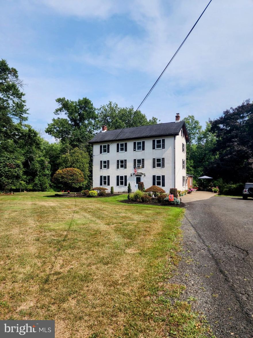 Serene, Tree Lined Extensive Driveway and Privacy are just some of the amenities this property has to offer.
This is an Estate Sale and the property is being sold as-is. The farmhouse was built in the 1800's and sits on over 10 acres of land. The home has 5 bedrooms and 3.5 bathrooms. The home has been lovingly maintained by the tenants for over 25 years. There are vibrant flower beds all around the home. The tree lined driveway up to the house is so serene. A separate oversized barn/building  with parking is currently being used for his landscaping business. This is a great asset for an at home business space.  The 10 acres provides you with a scenic view and outdoor space that is ready for your projects to become reality. Maybe a inground pool, outside dining with fireplace and T.V. Making your own private farm for all of your vegetables. You can make this your own private oasis. Come see this home and the stunning grounds that surround this property today. 
Inside Photos Will Be Available Soon.